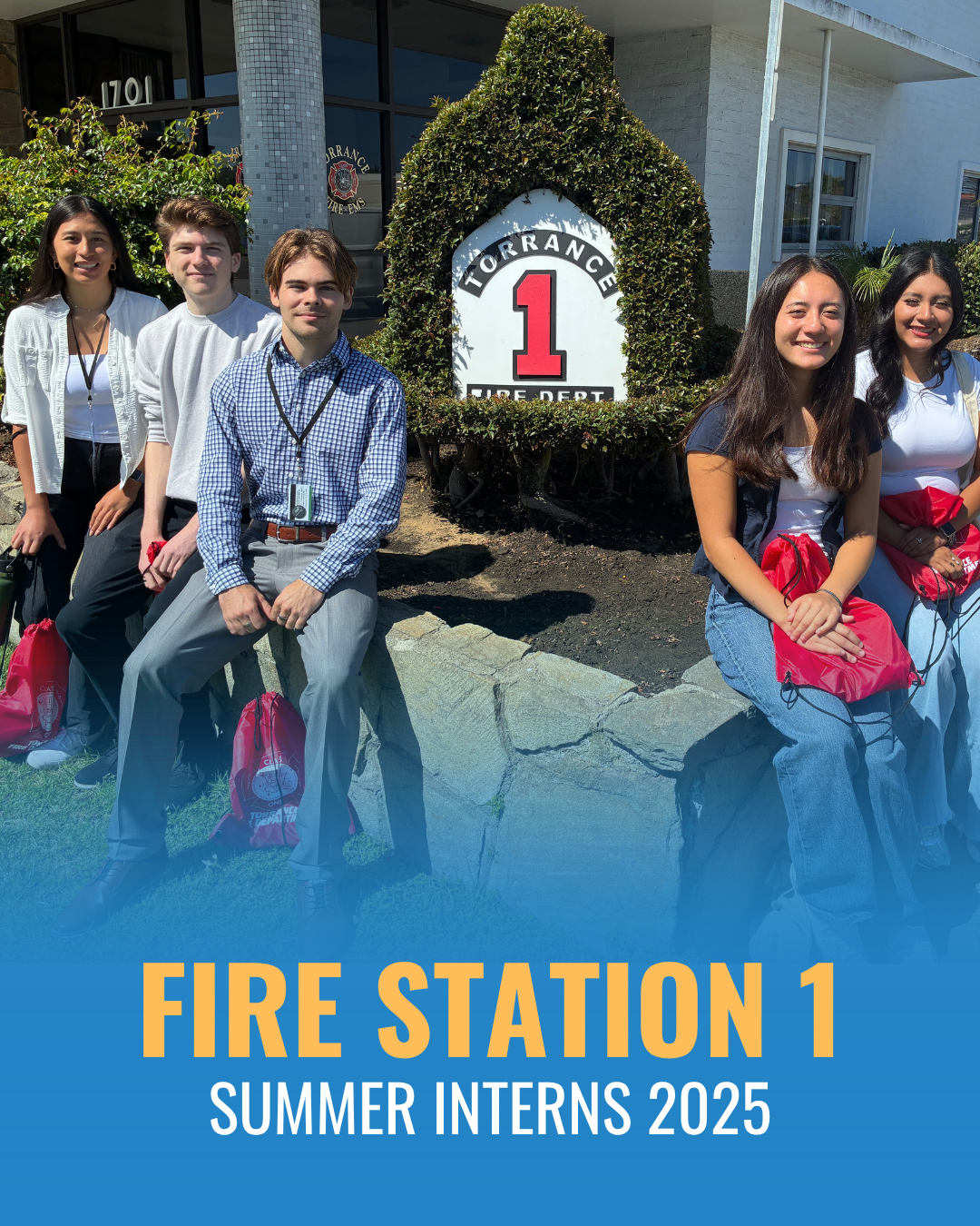 2025 summer interns for fire station 1