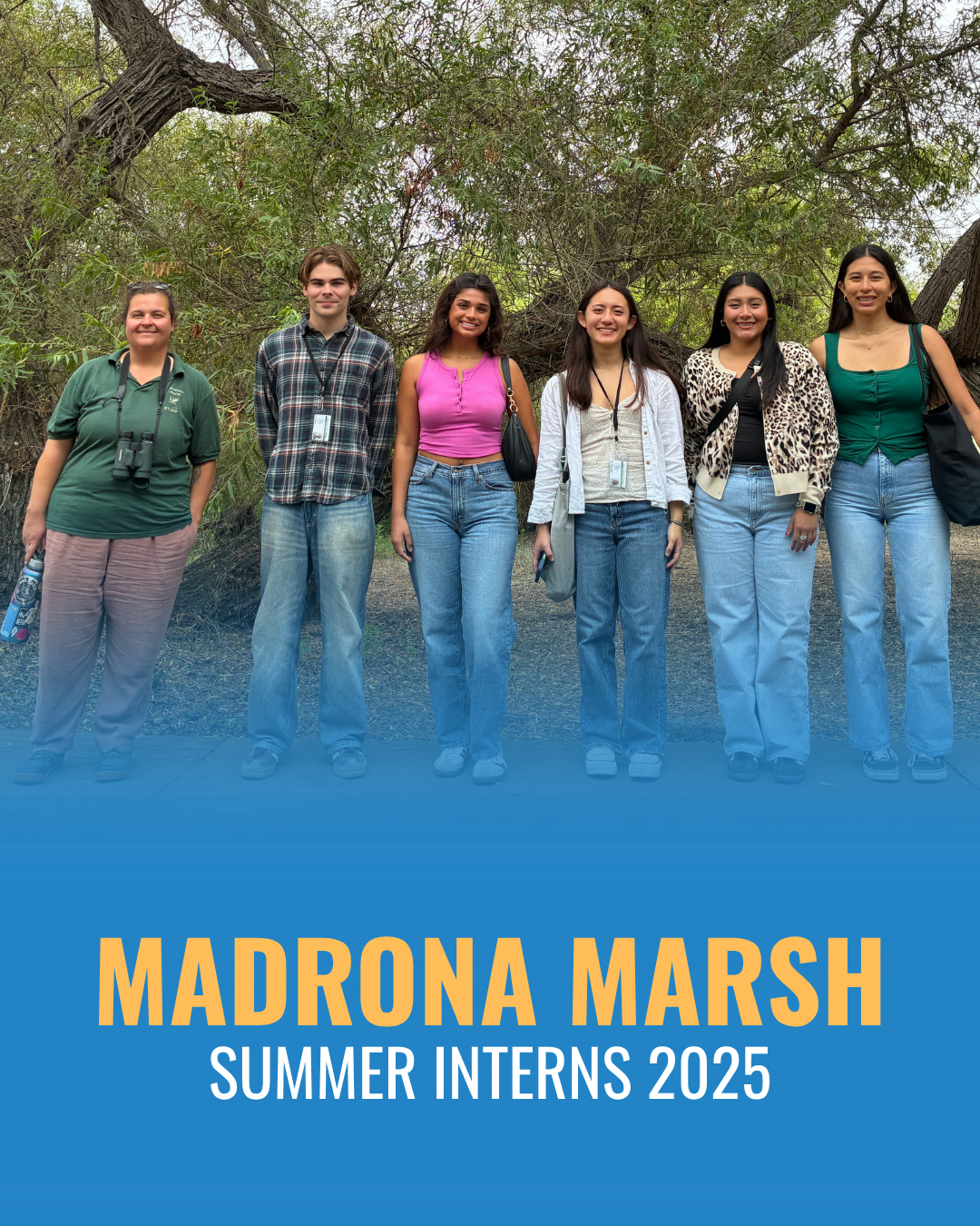 2025 summer interns for Madrona Marsh