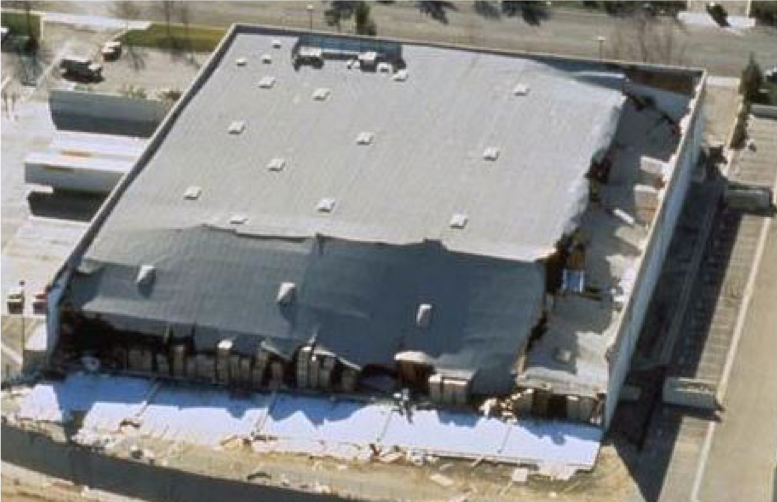 Wall anchorage system of Rigid-Wall-Flexible Diaphragm building example