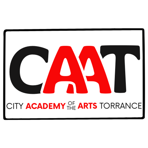 City Academy of the Arts Torrance logo with bold CAAT lettering.